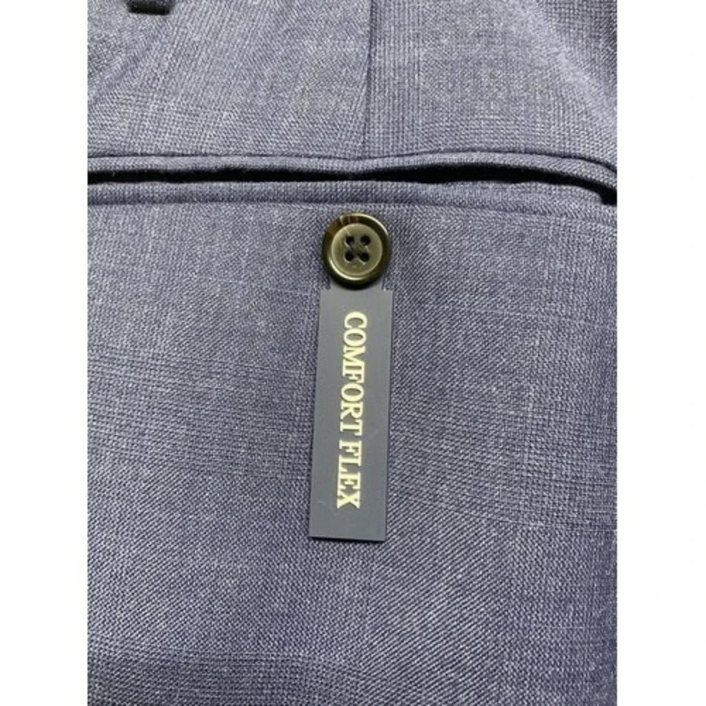 NWT Ralph Lauren Big & Tall Comfort Flex Navy Dress Pants Men 46R Indonesia‎